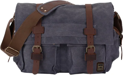 Vista 9 de Bolso de hombro para hombres, bolso mensajero de lienzo militar clásico de Berchirly, de 13.3–17.3 pulgadas, de regreso a la escuela