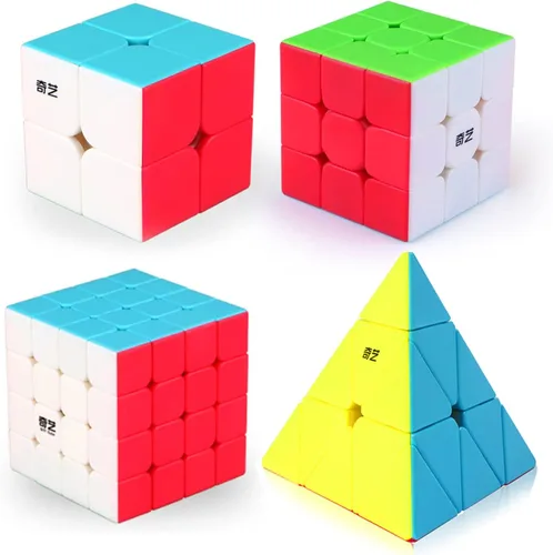 Vista 13 de Speed Cube - Juego de cubos piramidales de 2 x 2, 3 x 3, 4 x 4