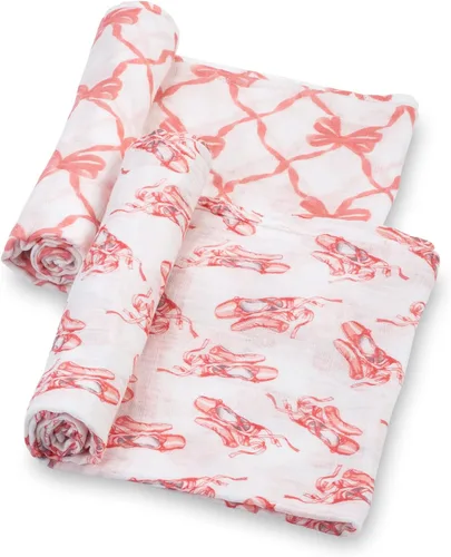 Vista 26 de LollyBanks Mantas para Bebé, Manta de Arrullo de Muselina de Algodón 100% para Niñas, Suave y Grande de 47 x 47 Pulgadas, Arrullo para Recién