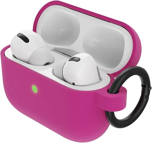 Vista 2 de OtterBox Funda suave al tacto para AirPods Pro - Fresa corta (rosa oscuro)