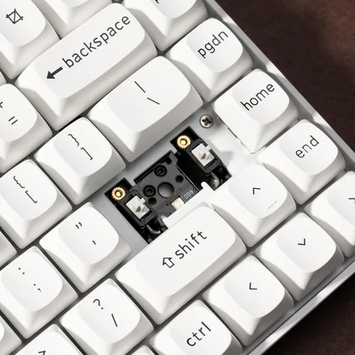 Vista 9 de Keychron K2 Pro 75% Layout Teclado mecánico inalámbrico Bluetooth, teclado para juegos con cable tipo C programable personalizado