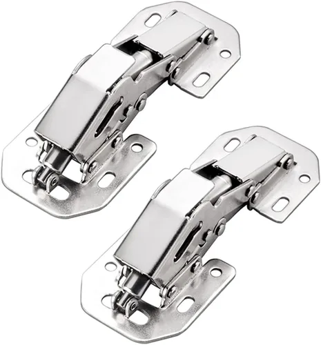 Vista 11 de QRity 2X Paquete de Bisagras para Puerta de Gabinete de Cocina Bisagras Ocultas para Puerta de Armario - Sin Ranura Requerida - Fácil de Instalar