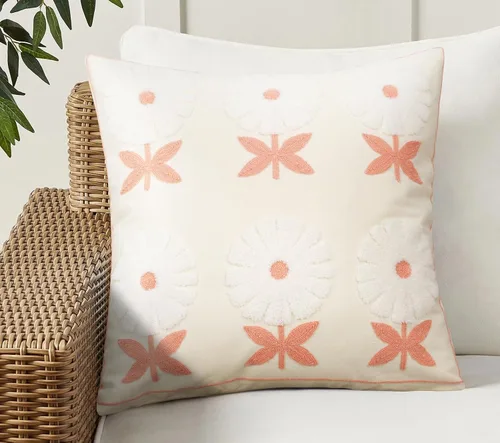 Vista 18 de Merrycolor Fundas de Cojines Decorativos con Mechones Estilo Boho (Naranja y Rosa, 20" x 12" (Paquete de 1))