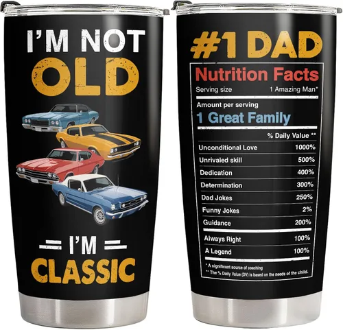 Vista 24 de 34HD Regalos deportivos, vaso de béisbol para papá con tapa, acero inoxidable de 20 onzas, taza de café de viaje para mi jugador favorito, regalo