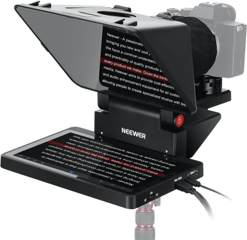Vista 10 de NEEWER X11 2 en 1 Teleprompter 11" con monitor, compatible con duplicación 2-Negro