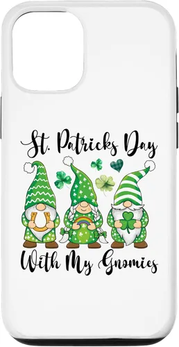 Vista 19 de iPhone 16 St Patricks Day Tee Shamrock Shirt Three Gnomies St Patricks Case