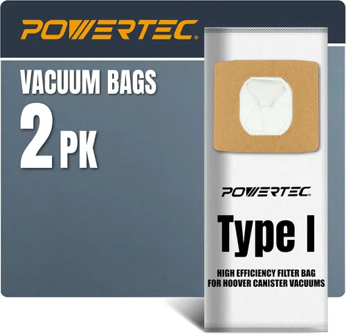 Vista 7 de POWERTEC Bolsas de vacío tipo Y, paquete de 10 para aspiradoras verticales Hoover Style Y, Z, YZ WindTunnel, bolsas de polvo de repuesto