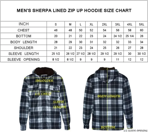 Vista 8 de Chaqueta de franela a cuadros para hombre, de felpa con capucha, de sherpa con zíper, pesada y gruesa, cálida para invierno.