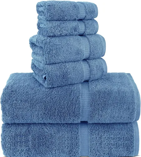 Vista 71 de Chakir Turkish Linens Toallas turcas de alta calidad 100% algodón para baño, toallas de baño grandes de 30 x 60 pulgadas (4 piezas, aguamarina)