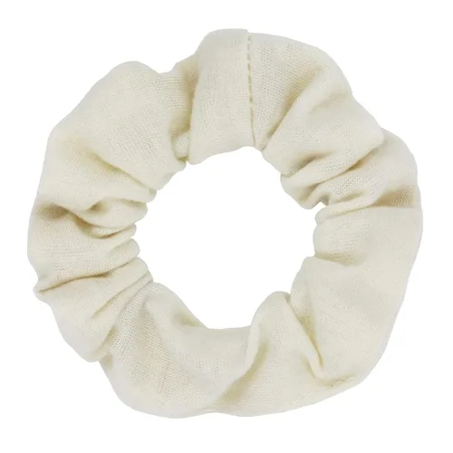Vista 2 de Coleteros de algodón para el cabello, de un solo jersey, color sólido, ligas elásticas para el cabello para mujer, accesorios (beige)