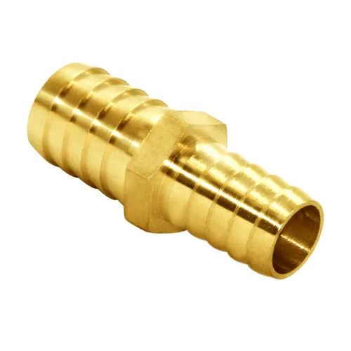 Vista 9 de Joywayus Reductor de púas de manguera de 1/2 "a 3/4" empalme reductor de ajuste de púas, unión hexagonal de latón para agua/combustible/aire