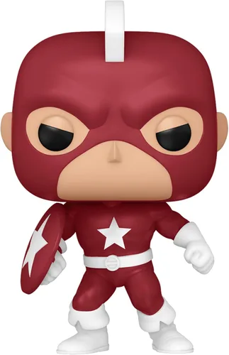 Vista 2 de Funko Pop! Marvel: Year of The Shield - Bobblehead de vinilo rojo Guardian, exclusivo de Amazon