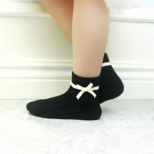 Vista 4 de Gwenvenni Calcetines de algodón para niñas y niños pequeños, calcetines de tobillo de corte bajo