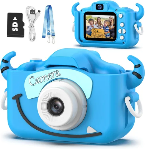 Vista 9 de Goopow Juguetes de Cámara para Niños de 3-8 Años Niñas Niños, Videocámara Digital para Niños con Cubierta Suave de Dibujos Animados, Mejor Regalo