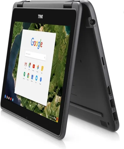 Vista 3 de Dell Laptop Chromebook 3180, computadora portátil de 11.6 pulgadas, Intel Celeron N3060, 4 GB de RAM, SSD de 16 GB, cámara web, Wi-Fi, Bluetooth