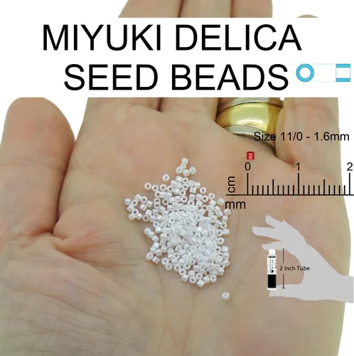 Vista 2 de Miyuki Paquete de cuentas de semillas Delica: tamaño 11/0, calabaza opaca DB653, calabaza opaca DB651, arándano opaco DB654 - 3 tubos de 0.25 oz ea