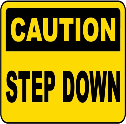 Vista 18 de Caution Watch Your Step 4 Metal Sign - 12 x 12 Inch Funny Tin Sign Retro Wall Decor For Home, Bar, Kitchen, Garage