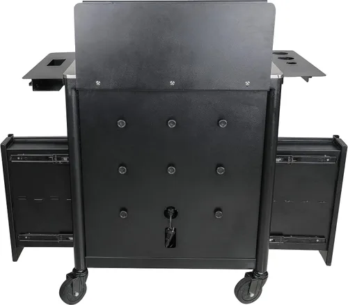 Vista 4 de TATARTIST Carrito de salón con ruedas, estación de trabajo de tatuaje, mesa de almacenamiento, cajones de salón, carrito rodante, gabinete de spa