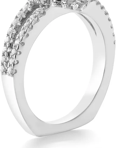 Vista 3 de Gem Stone King Anillo de plata de ley 925 con amatista púrpura para mujer (1.25 quilates, piedra natal ovalada disponible en tallas 5, 6, 7, 8, 9)