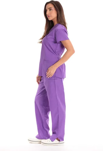 Vista 3 de Just Love Conjuntos médicos para mujer (atado hacia atrás)