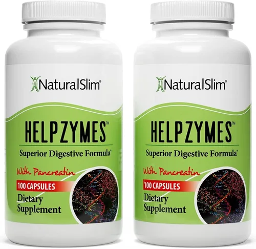 Vista 8 de NaturalSlim Enzimas Digestivas para Mujeres y Hombres - Helpzymes Enzimas Esenciales para la Digestión, Salud Intestinal, Alivio de la Hinchazón