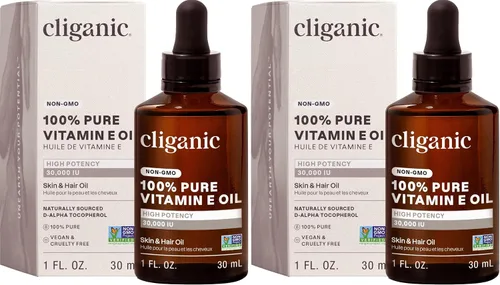 Vista 8 de Cliganic Aceite puro de vitamina E para piel, cicatrices, cabello y cara, 30,000 UI, verificado sin OMG D-alfa tocoferol natural