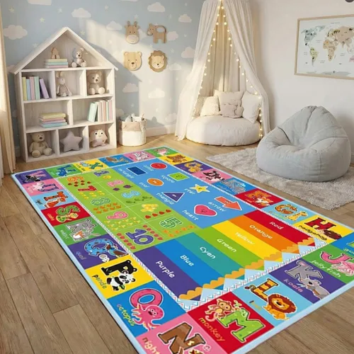 Vista 10 de ABC - Alfombra antideslizante para niños, 36 x 48 pulgadas Abc Play Alfombra - 3'0" X 4'0"(rectangular)