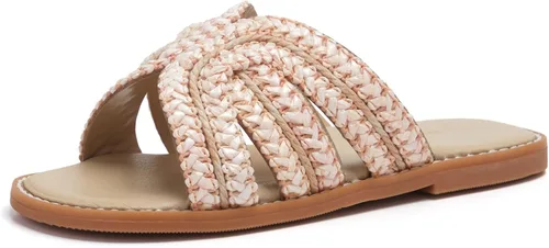 Vista 13 de THEE BRON Lindas pantuflas para niñas, sandalias elegantes para niños pequeños y niños