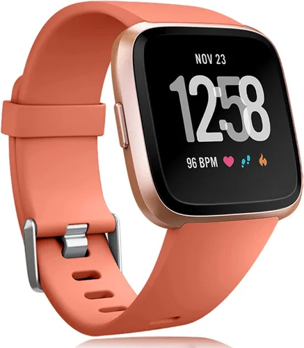 Vista 8 de Wepro Correa compatible con correas Fitbit Versa 2 para mujeres y hombres, correa suave compatible con bandas Fitbit Versa, correa deportiva Beige