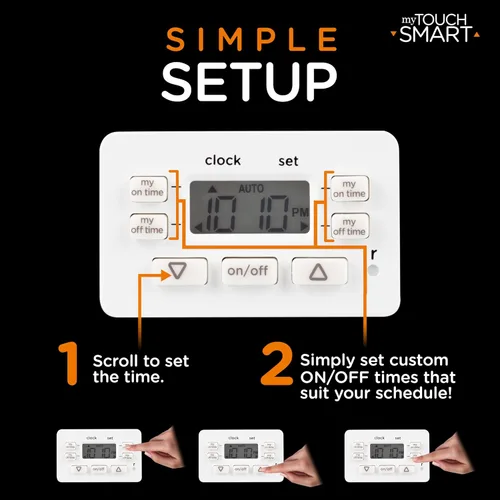 Vista 5 de Temporizador digital enchufable para interiores de myTouchSmart, 26892, 36253, 0 volts