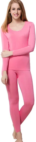 Vista 13 de Women's Thermal Underwear Base Layer with Fleece Lined Winter Cold Weather Negro