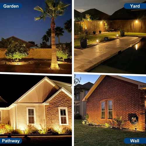 Vista 6 de 2 reflectores solares para exteriores, 56 luces LED para exteriores para el jardín, impermeables IP68, 2 paquetes, 4 modos de iluminación