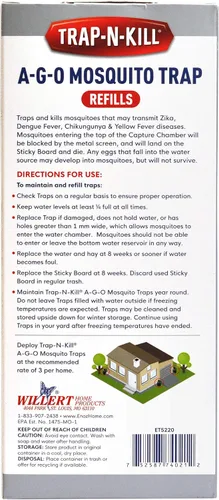 Vista 4 de Springstar TK74021 AGO - Tableros de repuesto adhesivos para mosquitos, paquete de 2