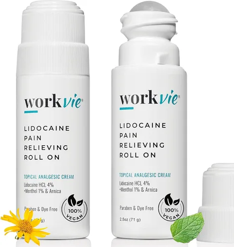 Vista 8 de Lidocaine Roll On - Crema para aliviar el dolor (1), segura para pieles sensibles, loción de máxima fuerza, para dolores nerviosos, rodillas
