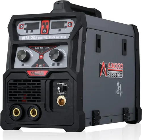 Vista 2 de MTS-205 205 Amp MIG/TIG-Antorcha/Stick Arc Combo Soldador, Soldadura Aluminio (MIG) 110/230V Doble Voltaje Soldadura Nuevo