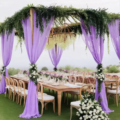 Vista 56 de DUOBAO Cortina de gasa rosa, 2 paneles de 29 x 96 pulgadas, cortinas de telón de fondo de boda, cortinas de playa transparentes para sala de estar