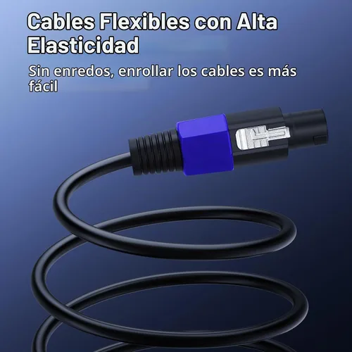 Vista 8 de SinLoon Cable Speakon a XLR de 3 pines 22AWG macho a hembra cable de extensión de audio con bloqueo giratorio para amplificador Pro DJ PA Stage
