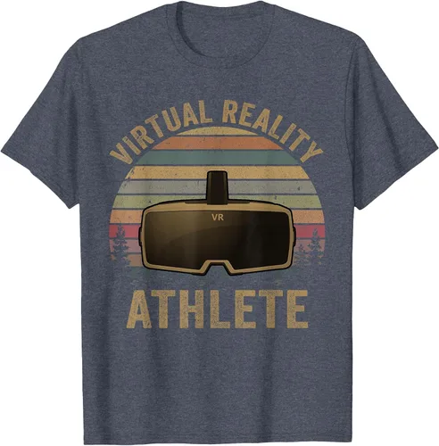 Vista 73 de Virtual Reality Athlete for VR Gamers Camiseta Asphalt Grey