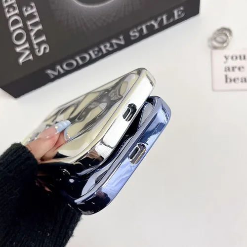 Vista 5 de Funda de protección de lente de cámara con textura de meteorito brillante de lujo, galvanizada suave a prueba de golpes para iPhone 14 Pro Max