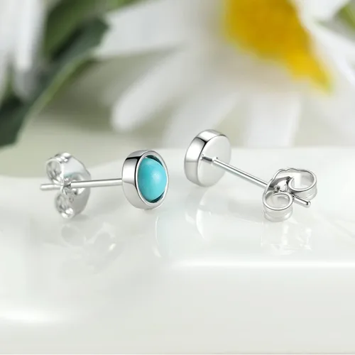Vista 3 de Aretes de plata de ley 925 hipoalergénicos de 0.116 pulgadas, 0.137 pulgadas, 0.137 pulgadas, 0.137 pulgadas, para mujeres, adolescentes, niñas