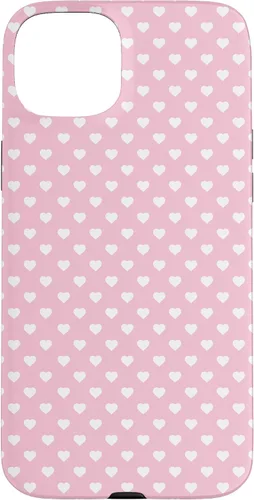 Vista 9 de Hearts Pattern Light Pink White Valentine Case for iPhone 17