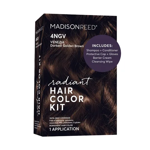 Vista 26 de Madison Reed - Kit de tinte radiante para el cabello, tinte permanente para el cabello, 100 % cobertura de canas, sin amoníaco, negro Parma 2.5NNN
