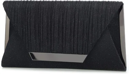 Vista 3 de AO ALI VICTORY Bolsos de mano con purpurina para mujer, bolsos de noche, embragues con solapa, sobre bolsos, bolsos grandes para bodas, fiestas