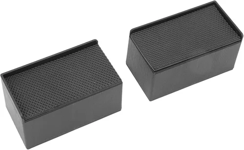 Vista 9 de Rectangular Stackable Furniture Risers Set, Rubber Elevated Support Blocks for Beds, Couches, Desks, and Sofas with 4 Inch Height