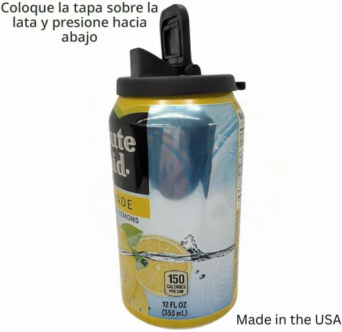 Vista 5 de Cubierta para Latas – La Mejor Cubierta para Latas de Soda/Cerveza/Bebidas Energéticas de Tamaño Estándar – Hecho en EE.UU. – Libre de BPA-PCB