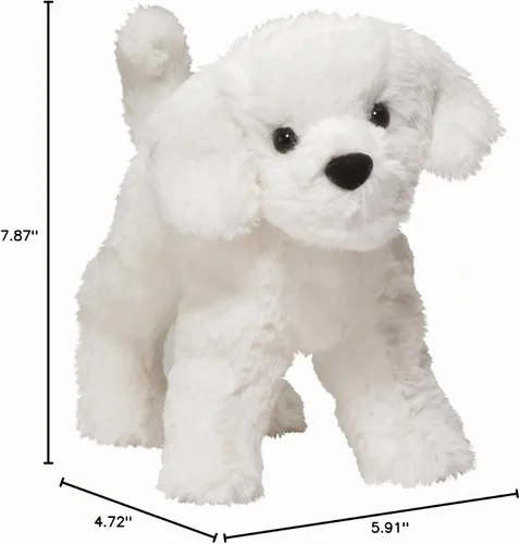 Vista 2 de Douglas Animal de Peluche de Perro Bichón Dandelion Puff
