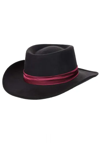 Vista 2 de Sombrero de Disfraz de Jugador de Saloon del Lejano Oeste para Adulto Multicolor