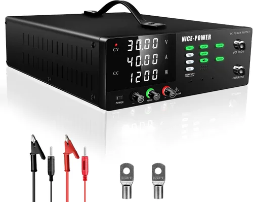 Vista 11 de NICE-POWER Fuente de alimentación de CC variable, 15V 30A 450W de conmutación de alta potencia Fuente de alimentación de banco regulada de CC