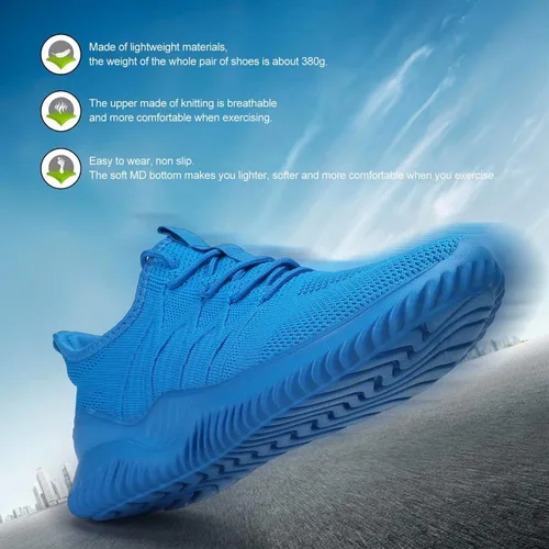 Vista 2 de Tenis de correr para hombre, ligeros, transpirables, informales, suela suave