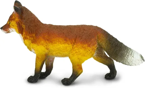 Vista 5 de Safari Ltd. Figura de zorro rojo – Figura detallada de plástico de 3.5 pulgadas – Divertido juguete educativo para niños, niñas y niños a partir